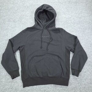 SpaceX Hoodie Mens Large Black 100% Organic Cotton Pullover Hooded Sweatshirt